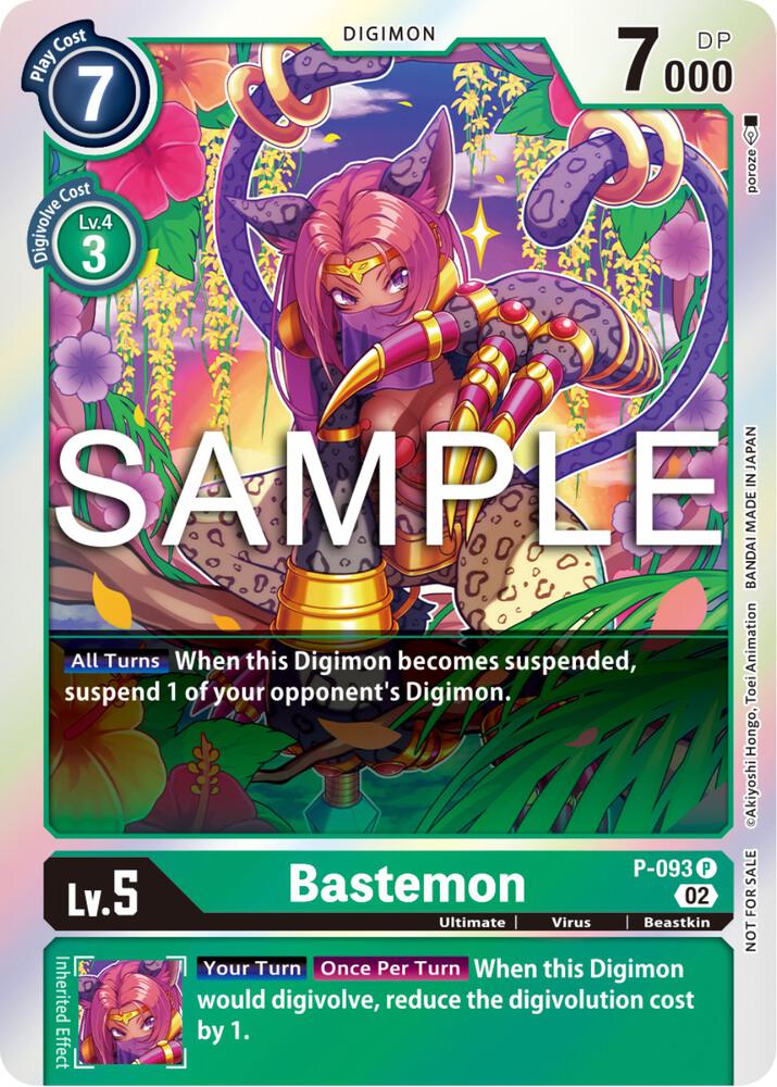Bastemon - P-093 (3rd Anniversary Update Pack) - Digimon Promotion Cards (D-PR)