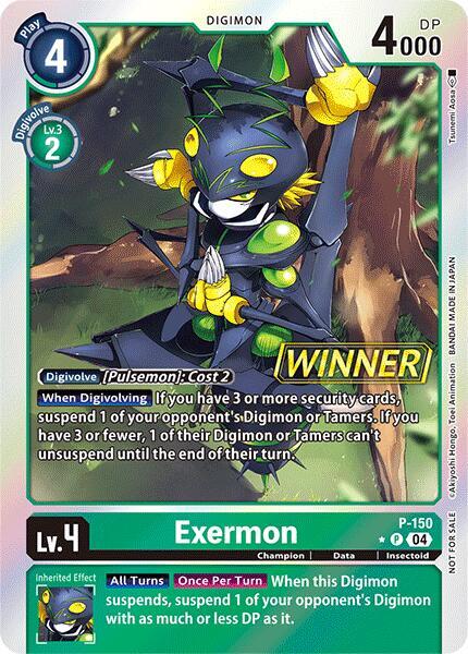Exermon - P-150 (Store Tournament 2024 Jul. - Sep. Winner Pack) - Digimon Promotion Cards (D-PR)
