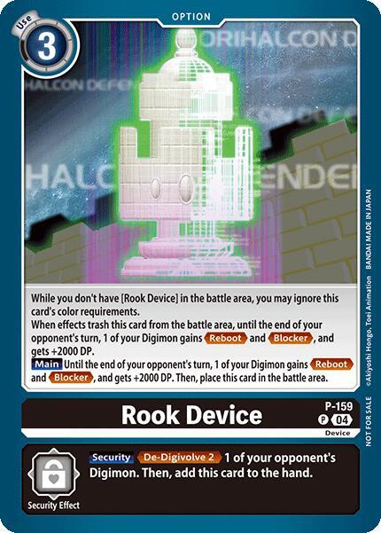 Rook Device (Store Tournament 2024 Oct. - Dec. Participation Pack) - Digimon Promotion Cards (D-PR)