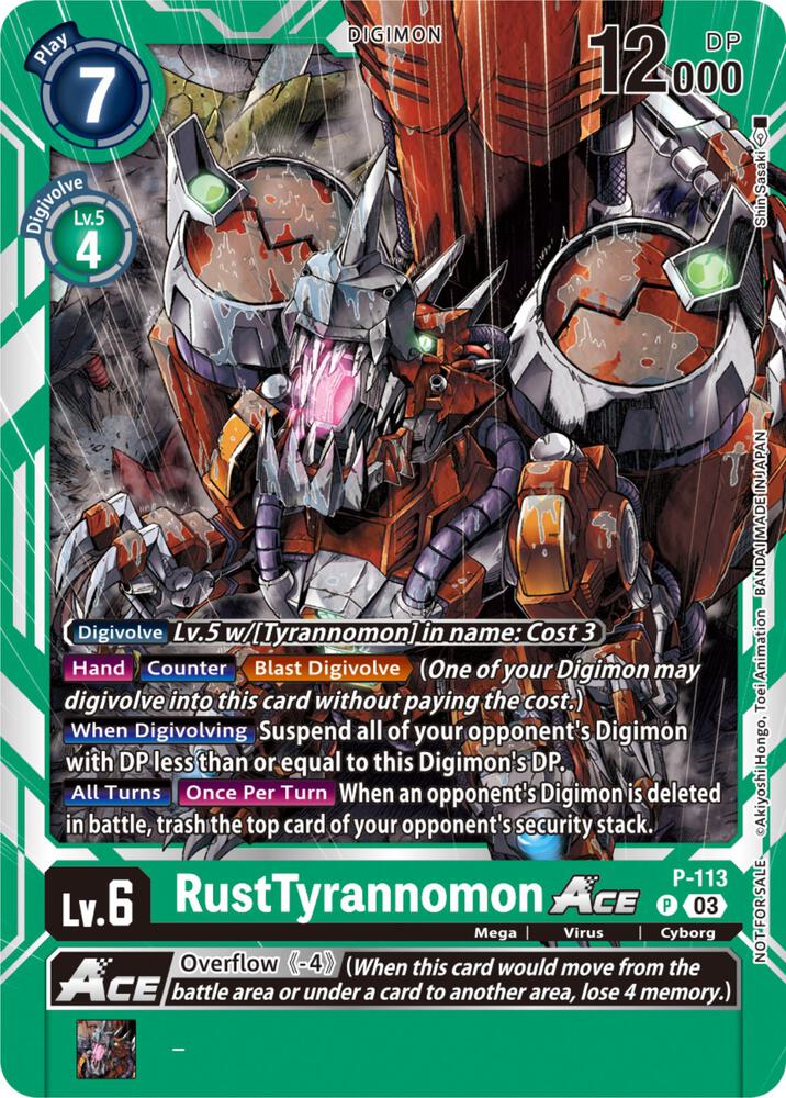 RustTyrannomon ACE - P-113 (3rd Anniversary Survey Pack) - Digimon Promotion Cards (D-PR)