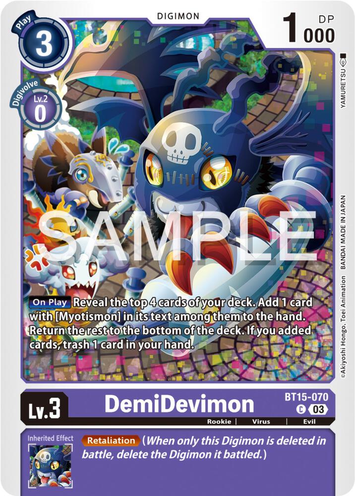 DemiDevimon - Exceed Apocalypse (BT15)