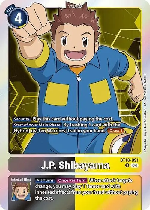 J.P. Shibayama - Release Special Booster 2.0 (BT18-20)