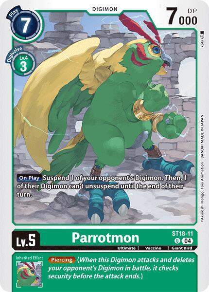 Parrotmon - Starter Deck 18: Guardian Vortex (ST18)