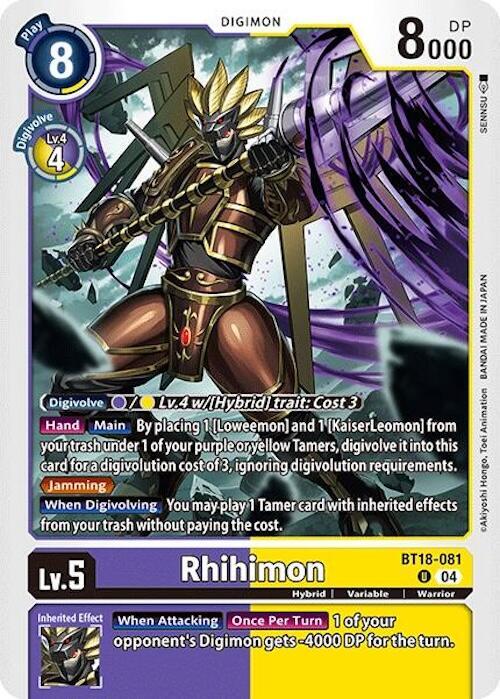 Rhihimon - Release Special Booster 2.0 (BT18-20)