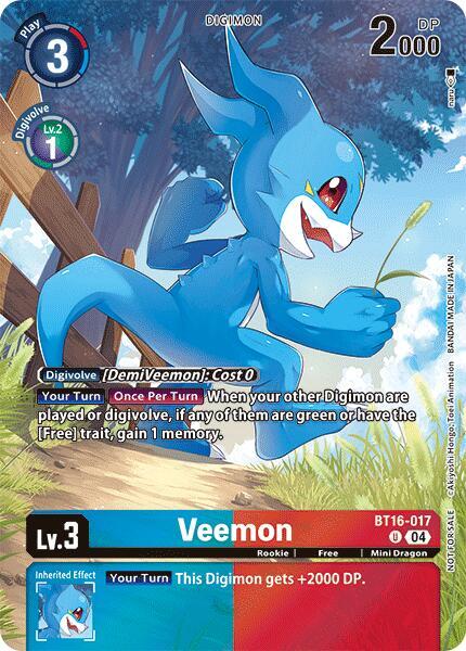 Veemon (Legend Pack 2024) - Beginning Observer (BT16)