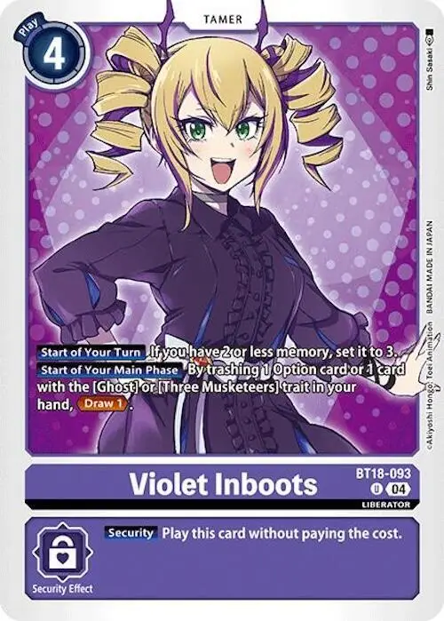 Violet Inboots - Release Special Booster 2.0 (BT18-20)