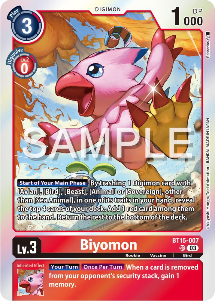 Biyomon - Exceed Apocalypse (BT15)