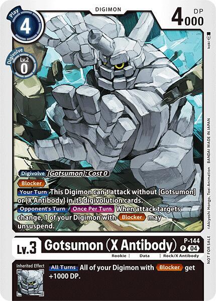Gotsumon (X Antibody) - P-144 (Store Tournament 2024 Jul. - Sep. Participation Pack) - Digimon Promotion Cards (D-PR)