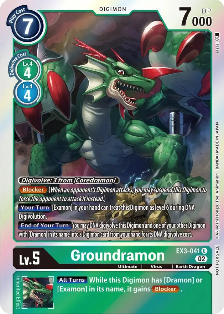 Groundramon (Box Topper) - Draconic Roar (EX03)