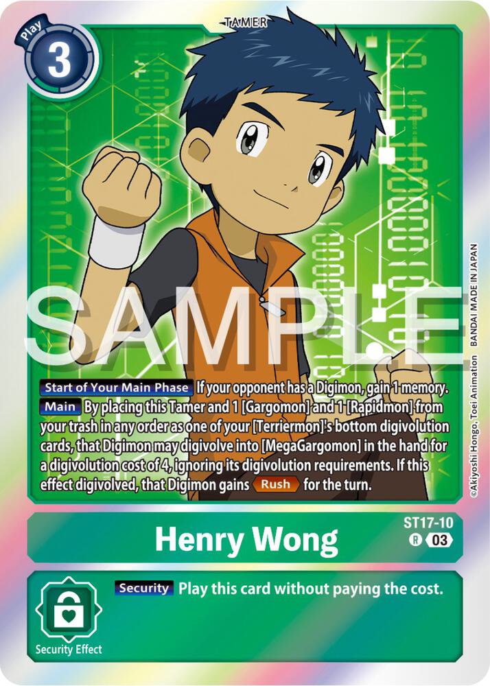 Henry Wong - Starter Deck 17: Double Typhoon Advanced Deck Set (ST-17)