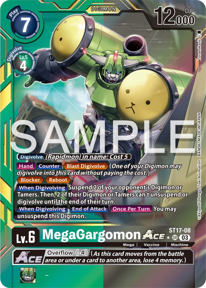 DIGIMON CARD GAME Advanced Deck Double Typhoon ST-17 - Deck Construit Terriermon Lopmon