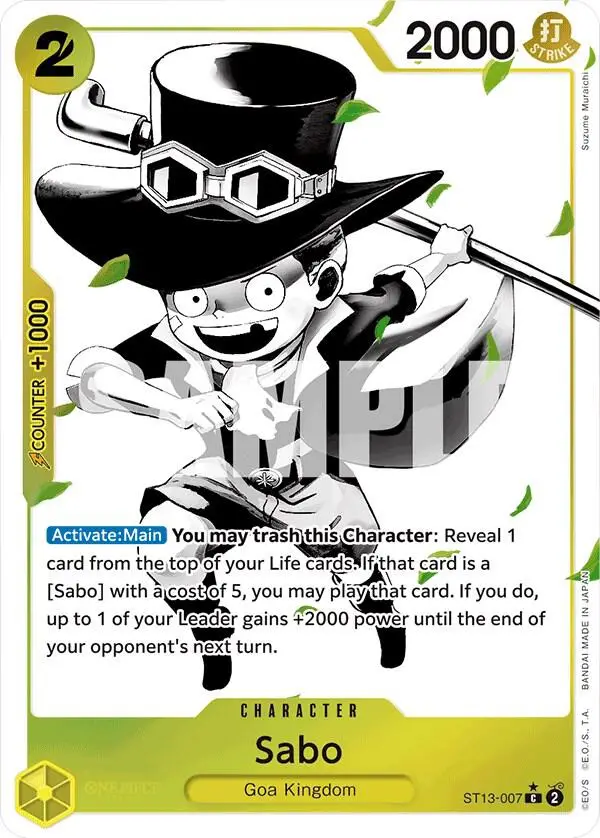 Sabo (007) (Parallel) - Ultra Deck: The Three Brothers (ST-13)