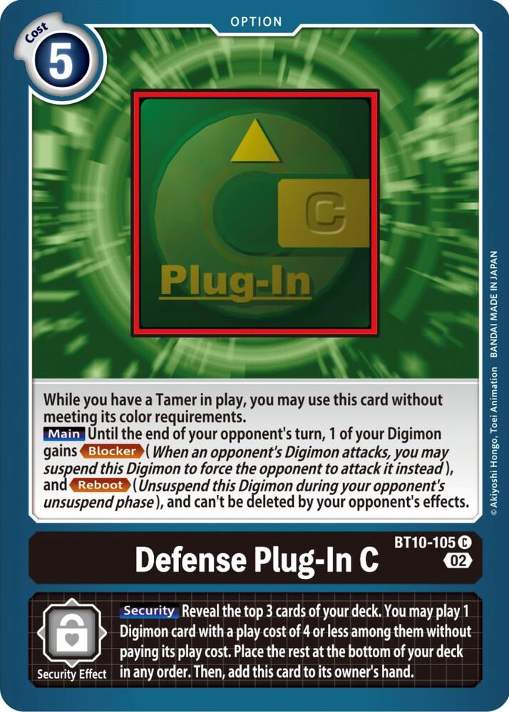 Defense Plug-In C - Xros Encounter (BT10)