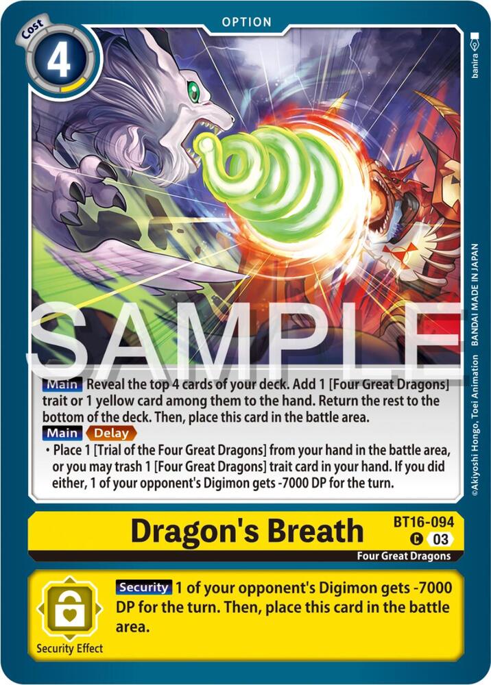 Dragon's Breath - Beginning Observer (BT16)