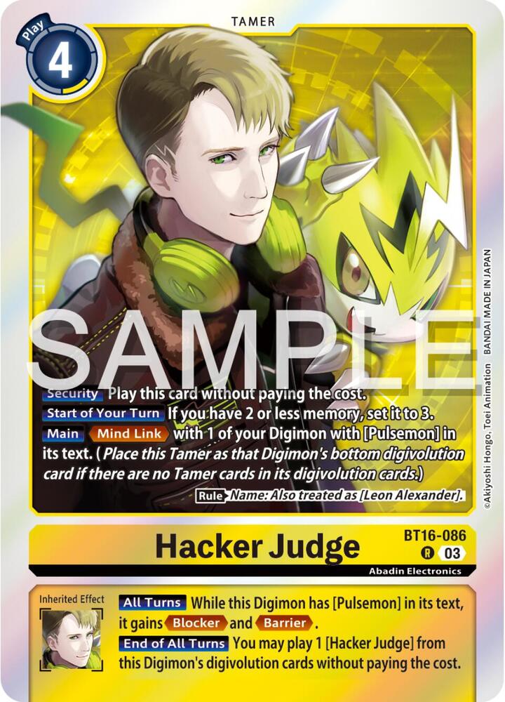 Hacker Judge - Beginning Observer (BT16)