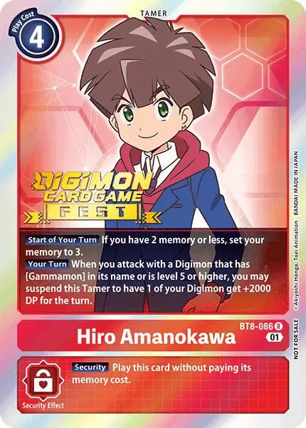 Hiro Amanokawa (Digimon Card Game Fest 2022) - New Awakening (BT08)