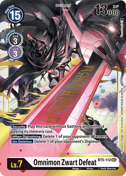 Omnimon Zwart Defeat - Battle of Omni (BT05)