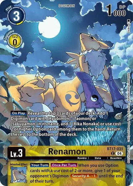 Renamon (Legend Pack 2024 Box Topper) - Chain of Liberation