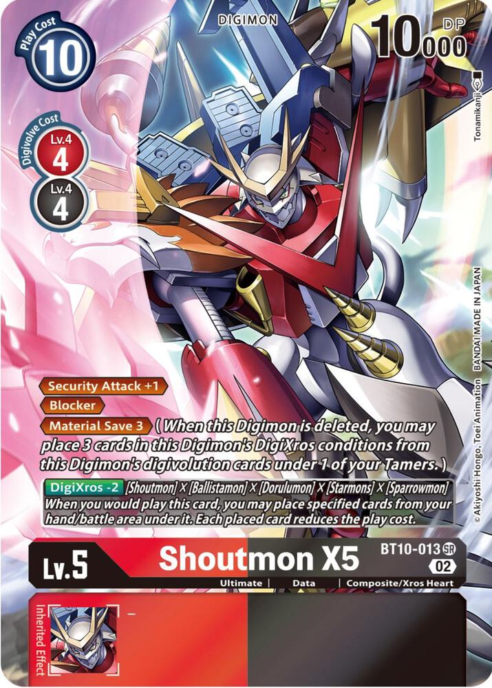 Shoutmon X5 (Alternate Art) - Xros Encounter (BT10)
