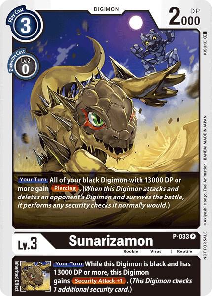Sunarizamon - P-033 (Great Legend Power Up Pack) - Digimon Promotion Cards (D-PR)