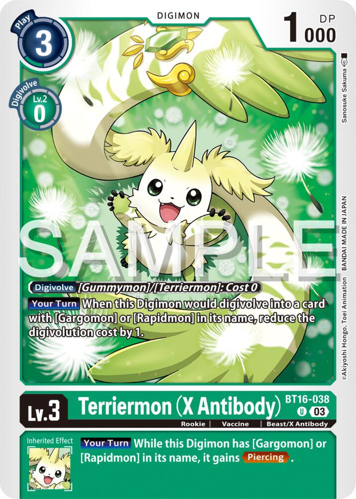 Terriermon (X Antibody) - Beginning Observer (BT16)