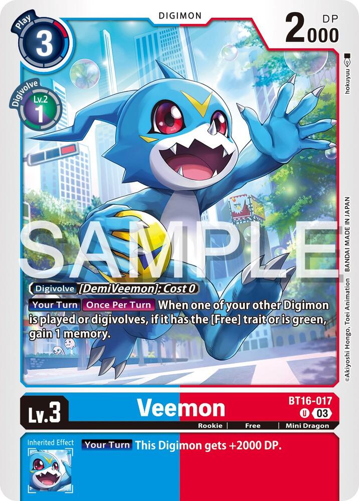Veemon - Beginning Observer (BT16)