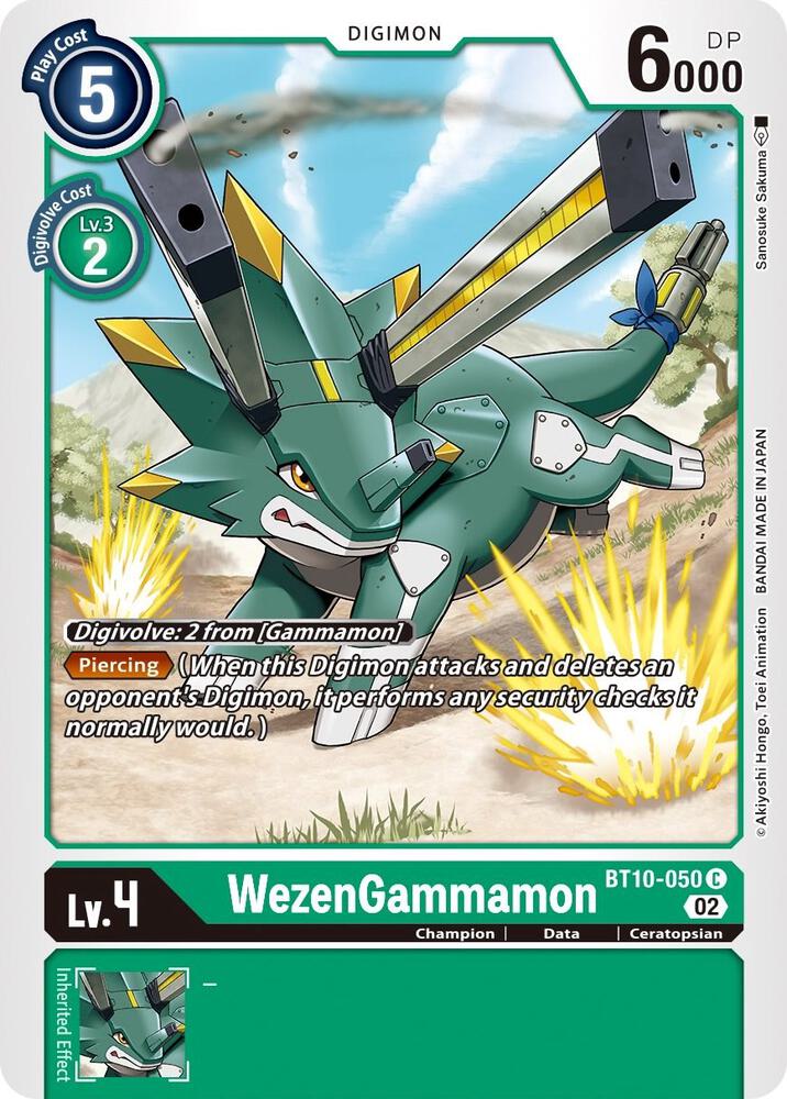 WezenGammamon - Xros Encounter (BT10)