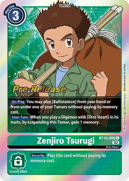 Zenjiro Tsurugi - Xros Encounter Pre-Release Cards (BT10_PR)