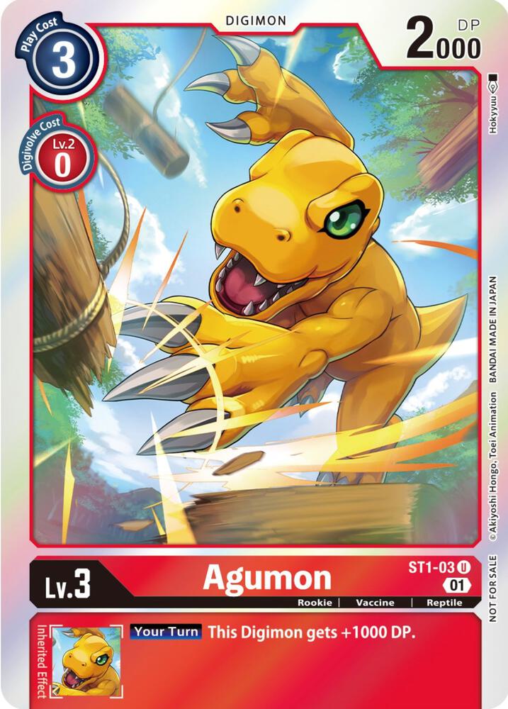 Agumon - ST1-03 (ST-11 Special Entry Pack) - Starter Deck 01: Gaia Red (ST-1)
