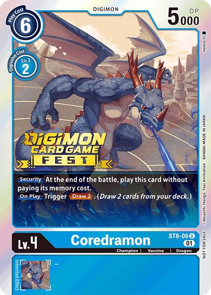 Coredramon (Digimon Card Game Fest 2022) - Starter Deck 08: Ulforce Veedramon (ST-8)