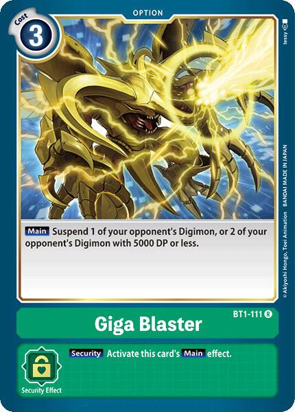 Giga Blaster - Release Special Booster 1.0 (BT01-03A)