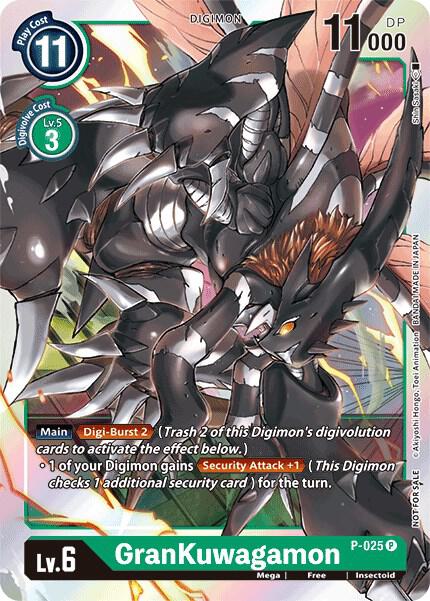 GranKuwagamon - P-025 - Digimon Promotion Cards (D-PR)