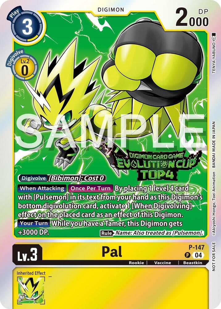Pal - P-147 (2024 Evolution Cup Top 4) - Digimon Promotion Cards (D-PR)