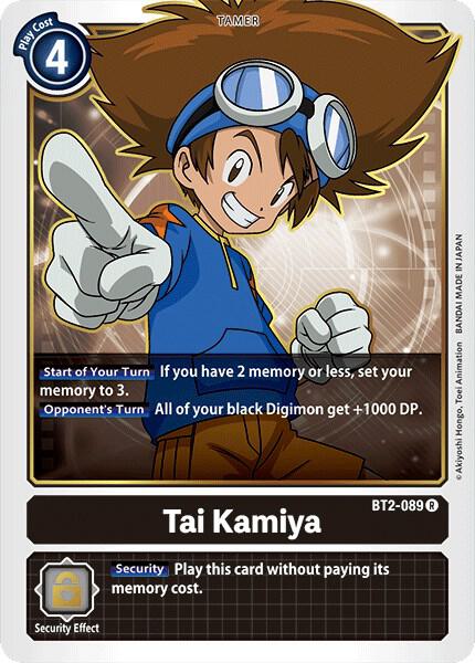 Tai Kamiya - BT2-089 - Release Special Booster 1.0 (BT01-03A)
