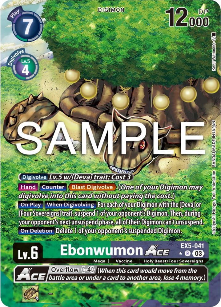 Ebonwumon ACE (Alternate Art) - Animal Colosseum (EX05)