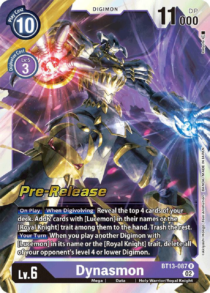 Dynasmon - Versus Royal Knights Pre-Release Cards (BT13_PR)