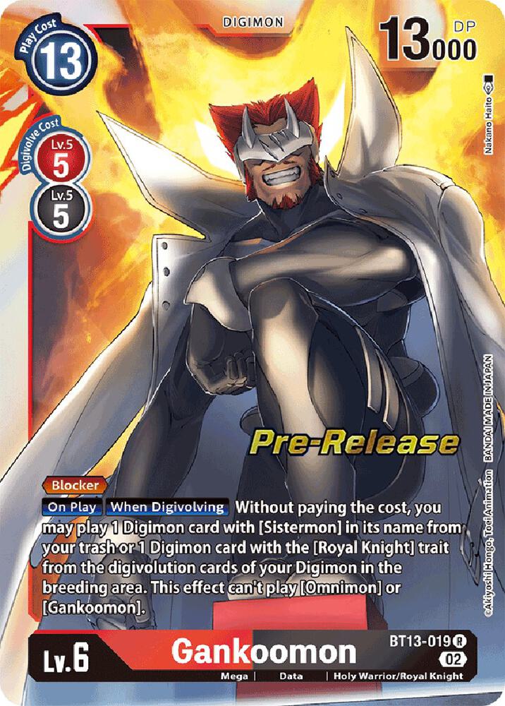 Gankoomon - Versus Royal Knights Pre-Release Cards (BT13_PR)