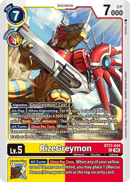 RizeGreymon - World Convergence (BT21) - Slide Gaming