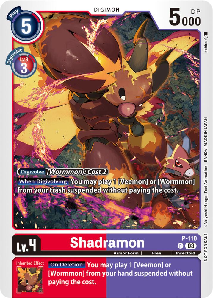 Shadramon - P-110 (3rd Anniversary Survey Pack) - Digimon Promotion Cards (D-PR)