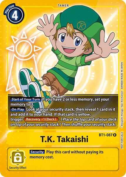 T.K. Takaishi (Official Tournament Pack Vol.3) - Release Special Booster 1.0 (BT01-03A)