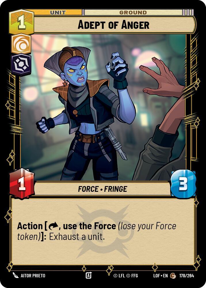 Adept of Anger - Legends of the Force (LOF)
