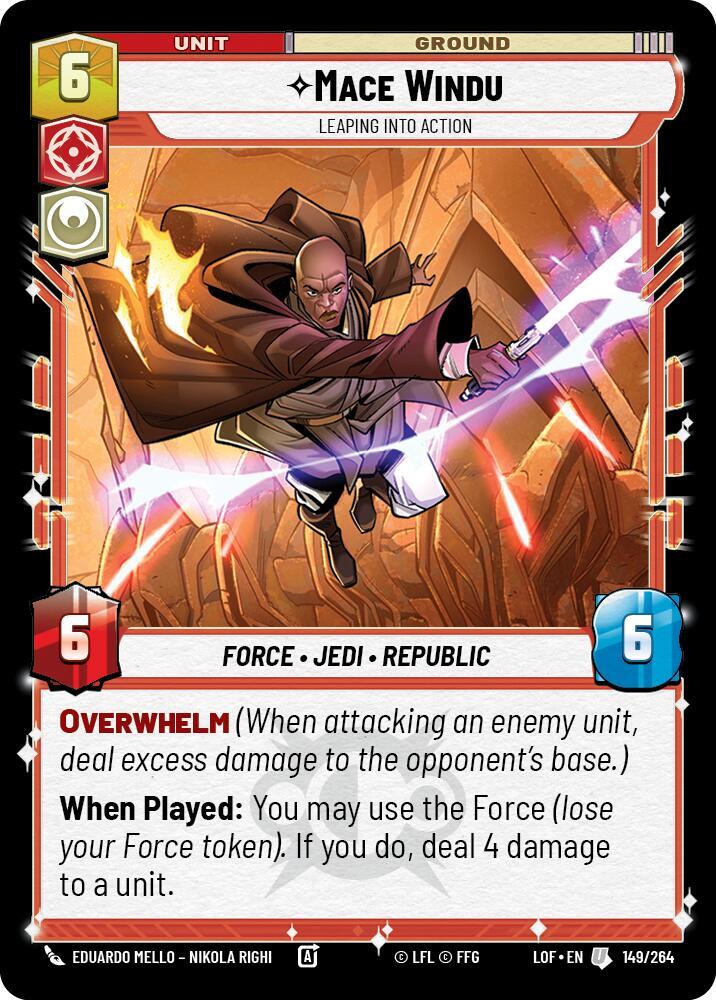 Mace Windu - Leaping into Action - Legends of the Force (LOF)