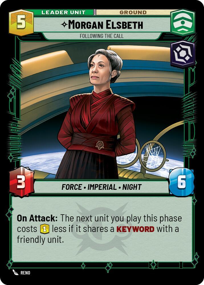 Morgan Elsbeth - Following the Call - Legends of the Force (LOF)