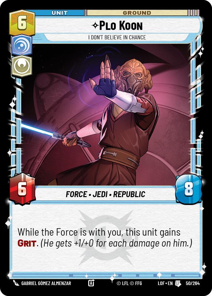 Plo Koon - I Don't Believe in Chance - Legends of the Force (LOF)