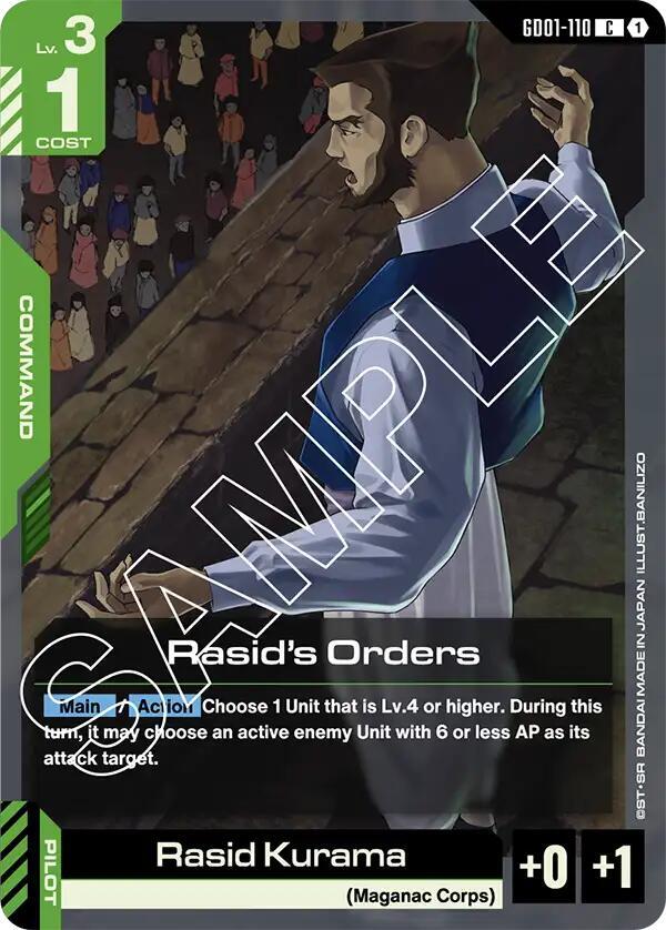 Rasid's Orders - Newtype Rising (GD01)