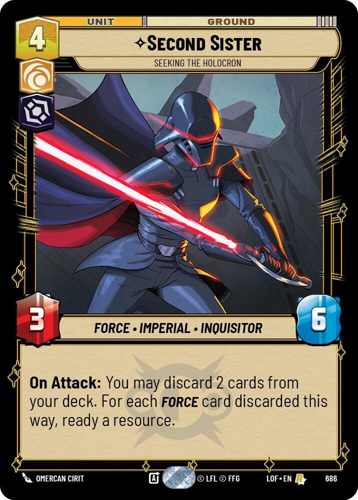 Second Sister - Seeking the Holocron (Foil) - Legends of the Force (LOF)