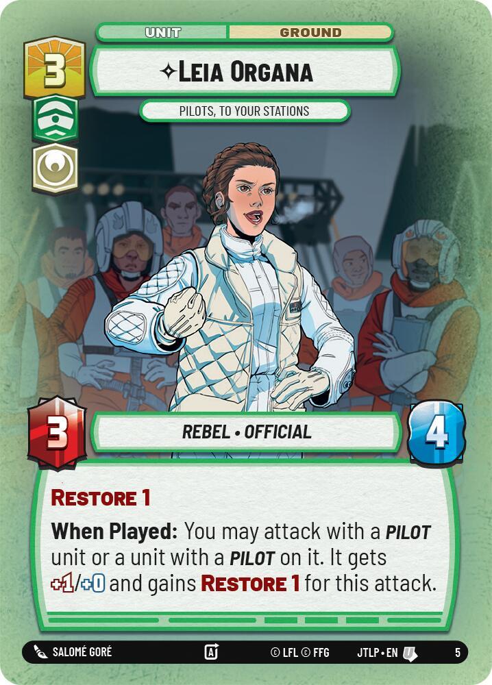 Leia Organa - Pilots, To Your Stations - Jump to Lightspeed - Weekly Play Promos (JTL-WPP)