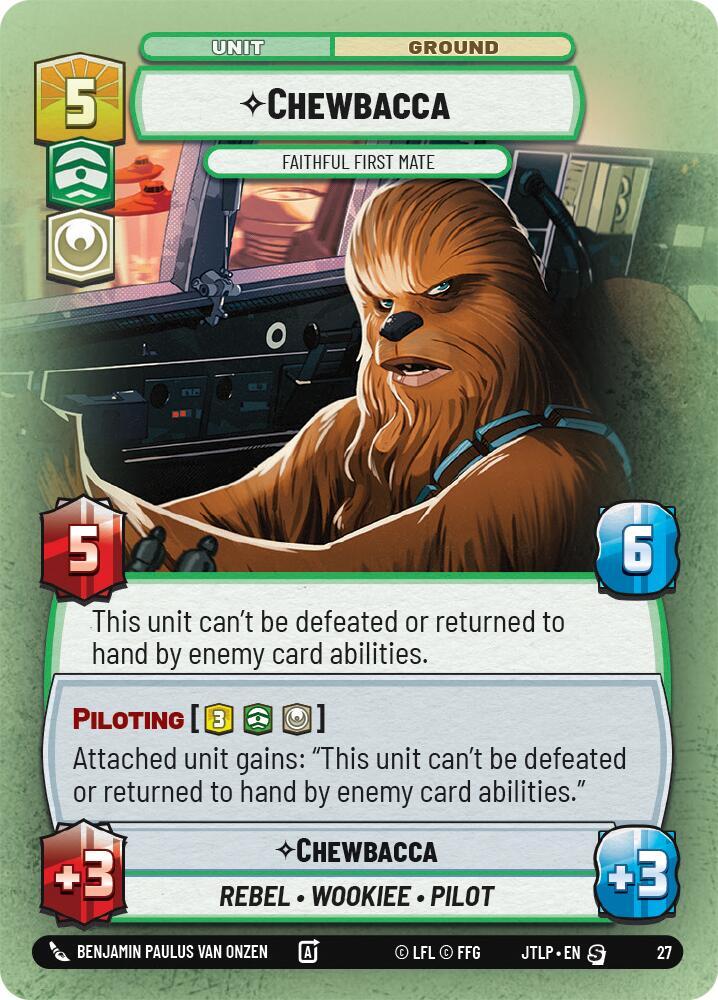 Chewbacca - Faithful First Mate (Foil) - Jump to Lightspeed - Weekly Play Promos (JTL-WPP)