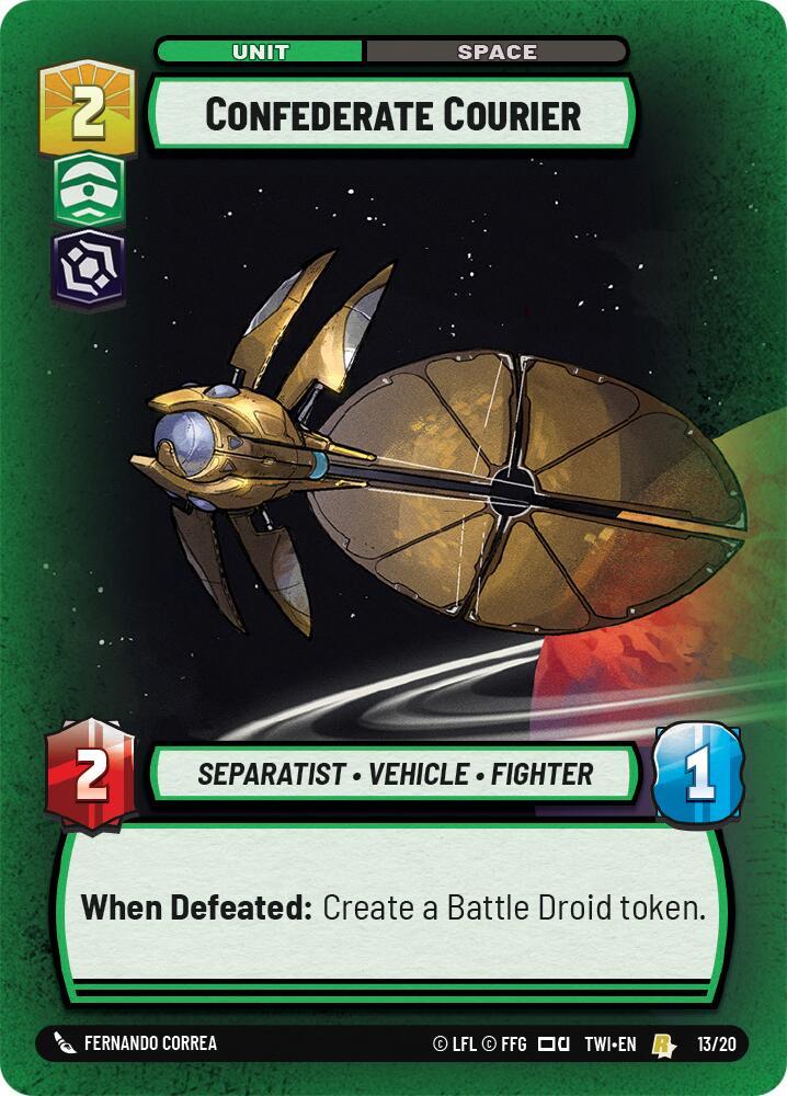 Confederate Courier - Twilight of the Republic: Weekly Play Promos (TWI-WPP)