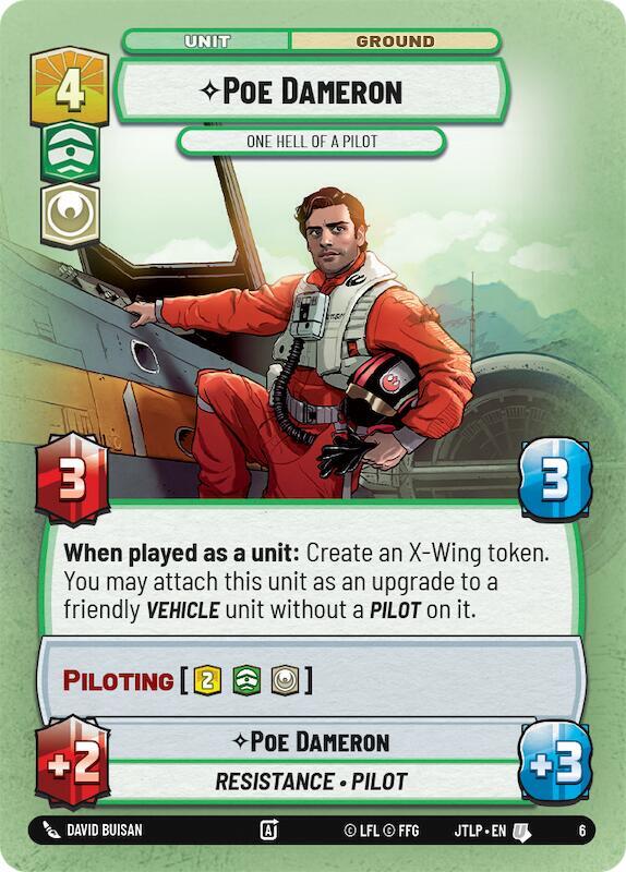 Poe Dameron - One Hell of a Pilot - Jump to Lightspeed - Weekly Play Promos (JTL-WPP)